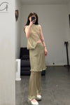 SWAYING/KNIT Robin Skirt (with shorts) SW23SS3B08 Bean green PS58